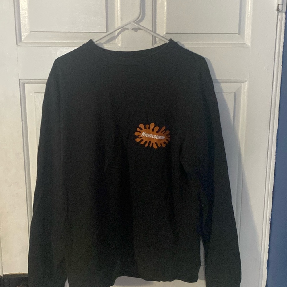 Vintage Black Nickelodeon Crewneck Sweatshirt